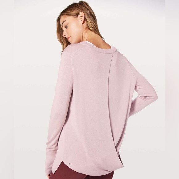 Lululemon Bring It Backbend Sweater Porcelain Pink - Picture 3 of 12